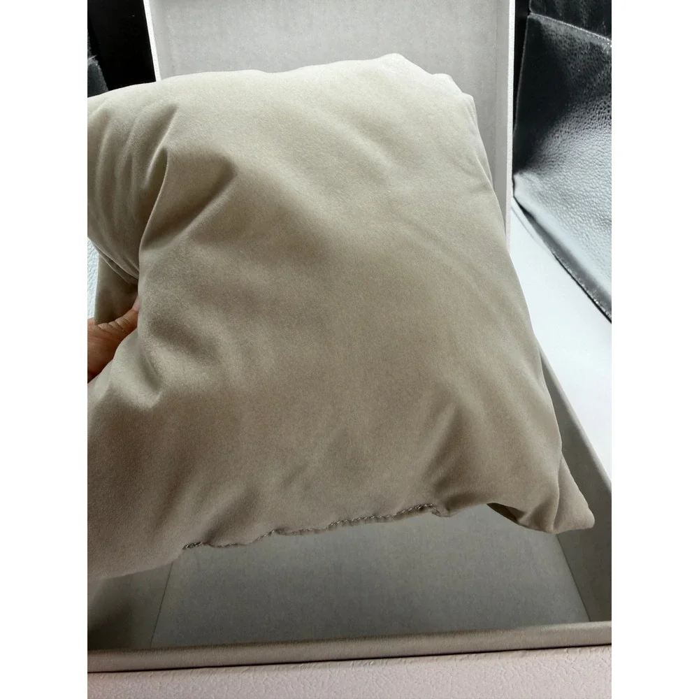 Christian Dior White Textured Square Gift Box with Pillow 8.5in